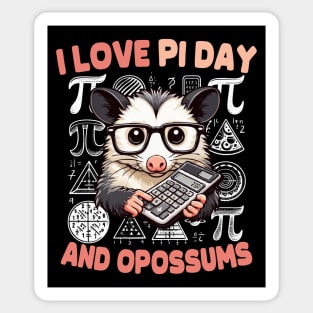 Pi Day Opossum Sticker